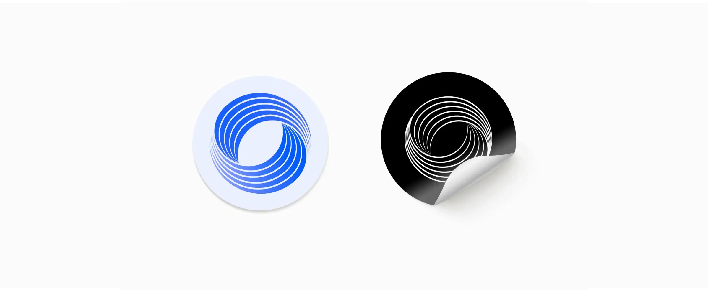 Stickers with appropriate scale and color usage